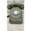 Image 3 : Vintage Northern Electric Olive Green Rotary Dial Key Telephone and Beige Wall Phone