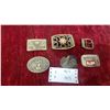 Image 1 : Lot of Six Belt Buckles: CN Transcona, North American Fishing Club Life Member, and More