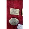 Image 2 : Lot of Six Belt Buckles: CN Transcona, North American Fishing Club Life Member, and More