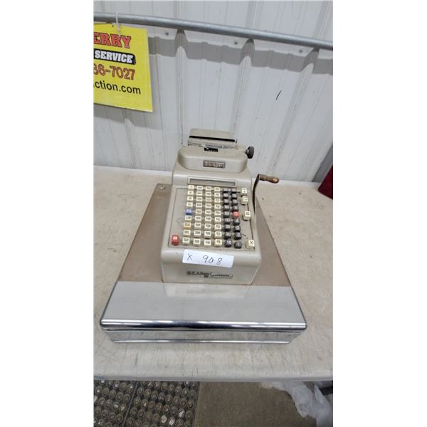 R.C. Allen Automatic Cash Register with Manual Crank and Integrated Cash Drawer Working
