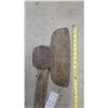 Image 2 : Vintage Broad Hewing Axe with Wood Handle, 15" Head