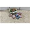 Image 1 : Decorative Glass Gems Loose & in Mesh Bags, Assorted Colours