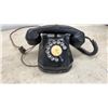 Image 2 : Pair of Vintage Black Rotary Dial Telephone Novelty Lamps. No Shades
