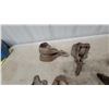 Image 3 : Antique Cast Iron Barn Pulleys, Hay Trolley Track Hanger, and More