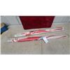 Image 1 : Two Coke Red and White Patterned Beach Umbrellas in Original Packaging N.O.S.