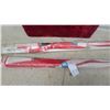Image 3 : Two Coke Red and White Patterned Beach Umbrellas in Original Packaging N.O.S.
