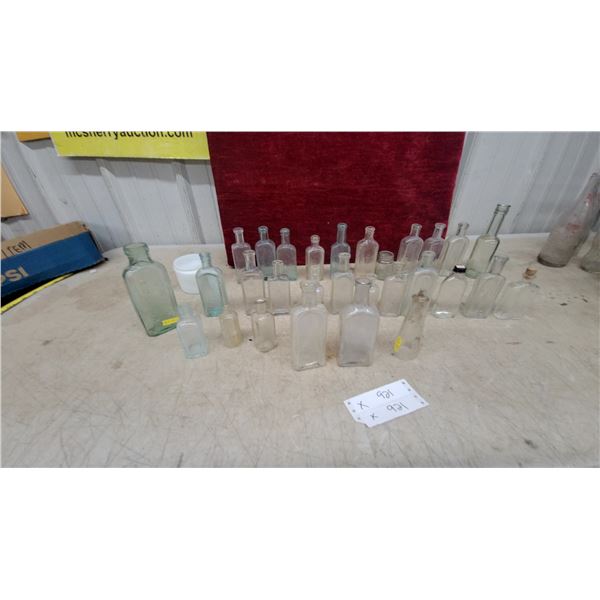 Collection of Antique Glass Medicine and Apothecary Bottles Including Eno's Fruit Salt
