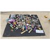Image 1 : Assorted Craft Embellishments: Sequins, Beads, Glitter in Clear Boxes, Vials, and More