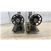 Image 2 : Two Vintage Singer Sewing Machines, Model 27/127 and Model 15 with Gold Decals