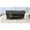 Image 4 : Two Vintage Singer Sewing Machines, Model 27/127 and Model 15 with Gold Decals