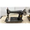 Image 5 : Two Vintage Singer Sewing Machines, Model 27/127 and Model 15 with Gold Decals