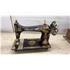 Image 7 : Two Vintage Singer Sewing Machines, Model 27/127 and Model 15 with Gold Decals