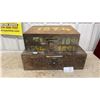 Image 1 : Two Antique Wooden Storage Boxes, One Dated 1894