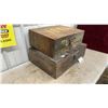 Image 2 : Two Antique Wooden Storage Boxes, One Dated 1894