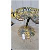 Image 3 : Vintage Cast Iron Tractor Seat Stool on Scalloped Metal Base