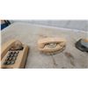 Image 3 : Beige Push-Button Desk Phone, Beige Rotary Dial Phone, and Lineman's Test Set