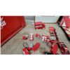 Image 5 : Coca-Cola Collectibles Lot: Digital Clock Radio, Chess Set, Crate, Framed Print, and More