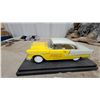Image 2 : Coca-Cola 1955 Chevrolet Bel Air Die-Cast Scale Model Car, Yellow and White 1/18 Scale