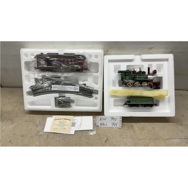 Thomas Kinkade's Christmas Express Train by Bradford Exchange with Studio Car