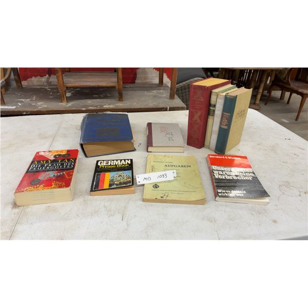 Collection of German-Language and History Books, Amy Tan, Wintzek, Lange, and More
