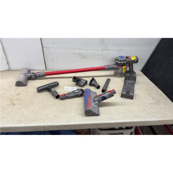 Dyson V7 Absolute Cordless Stick Vacuum Cleaner with Attachments and Docking Station.