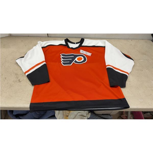 Vintage CCM Philadelphia Flyers Orange Home Hockey Jersey, Sz XL