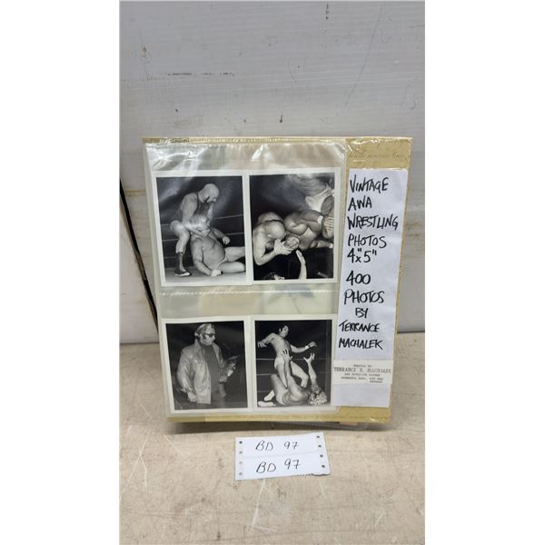 Collection of 400 Vintage AWA Wrestling Photos by Terrance Machalek, 4 x 5"
