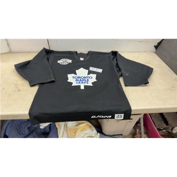 Vintage Toronto Maple Leafs Jofa Center Ice Pro Authentic Practice Jersey, Size 48, Canada Made