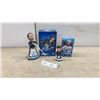 Image 1 : Winnipeg Jets Bobblehead Lot: Hellebuyck, Morrissey, Perfetti, Salomonsson (4 Pieces)