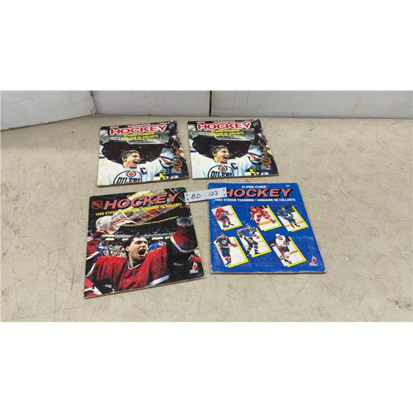 O-Pee-Chee NHL Hockey Sticker Yearbooks, 1984 & 1986 Complete & 2 Near Complete