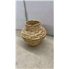 Image 4 : Three Handmade Indigenous Baskets: Coiled Pot, Lidded Round, and Twig-Style Open Basket