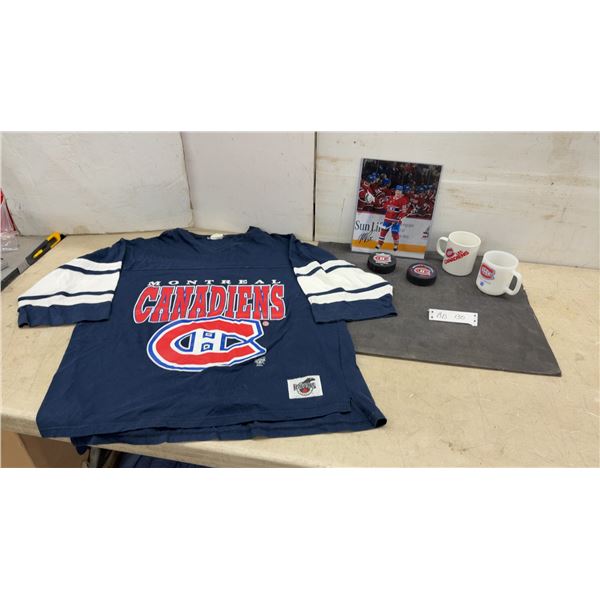 Vintage Raven's Athletic Montreal Canadiens T-Shirt, Signed Photo, Mugs, Pucks, and More