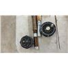 Image 3 : Four Vintage Rods and Reels, 2 SpinnersIncluding Pflueger, Abumatic, Summit, 2 Fly Fishing Rods &