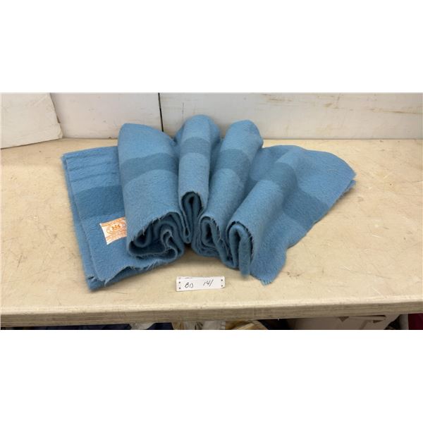 Vintage Hudson's Bay Company 4-Point Deep Pile Blanket, Small Stain
