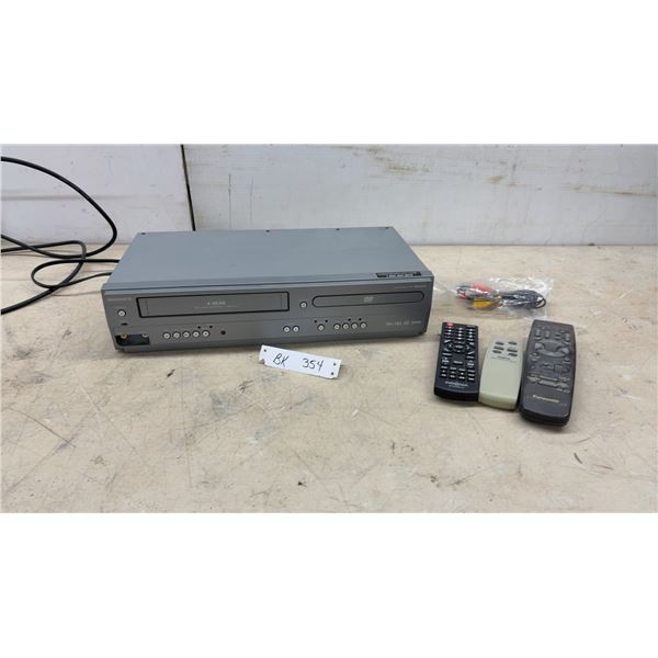 Magnavox CMWD2206 4-Head DVD Player/VCR Combo with Remotes and RCA Cable