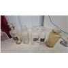 Image 2 : Collection of Vintage Apothecary Jars with Ground Glass Stoppers and Chemical Labels 15x