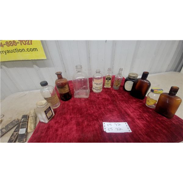 Vintage Listerine, Dr. Kilmer's Swamp-Root, Hostetter's Bitters, Peruna Bottles, and More
