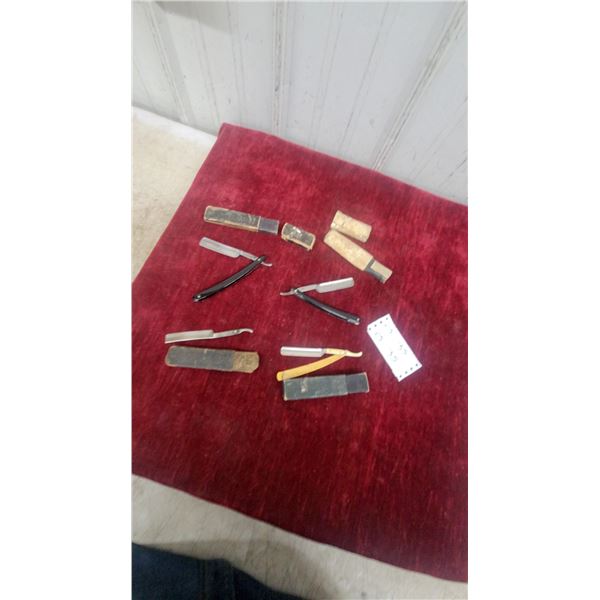 Vintage Peerless Straight Razors with Original Cases 2 Complete 2 Not