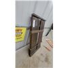 Image 2 : Antique Folding Portable Campaign Writ Woodwith Brass Hardware Press