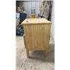 Image 4 : Pine Nightstand with Drawer with Open Shelf and Black Metal Four-Tier Shelving Unit, 31 x 10 x 7"
