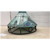 Image 3 : Tiffany-Style Pendant Light Shade with Floral Scroll Pattern