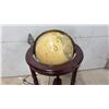 Image 3 : Replogle World Classic Scanglobe Illuminated Floor Globe on Dark Wood Stand with Turned Legs