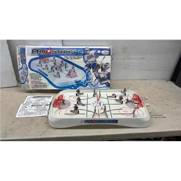 Irwin Pro Stars 2 Rod Hockey Tabletop Game with Original Box and Instructions