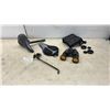 Image 1 : Schwinn Bicycle Seat with Post, CCM Gel Seat Cover, Vivitar Binoculars with Case, and More