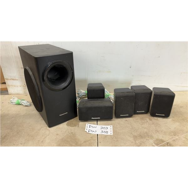 Panasonic 5.1 Home Theater Speaker System with SB-HC480 Center Channel and Subwoofer