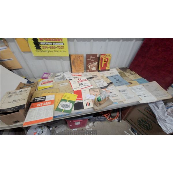 Collection of Vintage Farm Equipment Manuals: Versatile, John Deere, Ford, International, and More