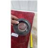 Image 2 : Firestone Tire-Shaped Promotional Ashtray with Embossed Glass Center Insert