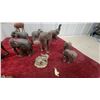 Image 2 : Collection of Carved Wooden Elephant Figurines, Crocodile, Giraffe, and More