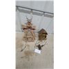 Image 1 : Two Black Forest Cuckoo Clocks with Carved Hunting Theme and Stag Head Antlers