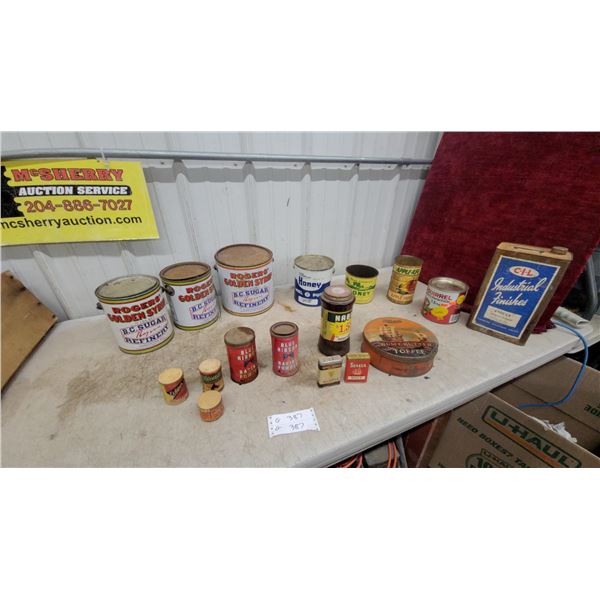 Rogers' Golden Syrup B.C. Sugar Refinery Tins, Blue Ribbon Baking Powder, Toffee, and More